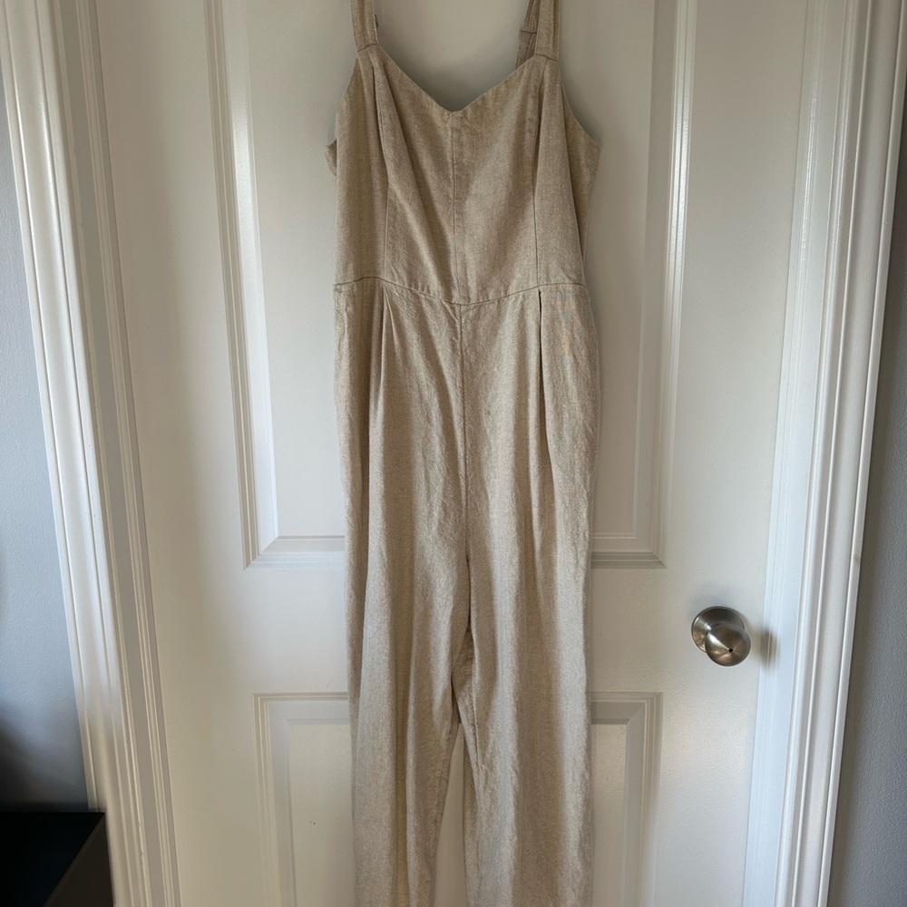 Old Navy Linen Wide-Leg Jumpsuit